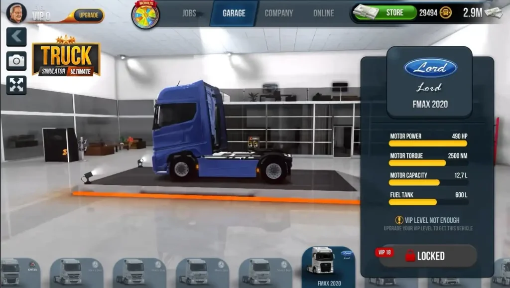 Truck Simulator Ultimate Mod APK max fuel